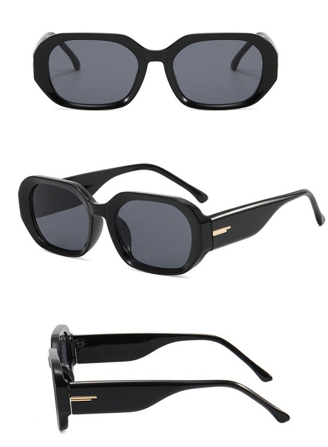 CIKJUK Sunglasses for Women Men Trendy Sun Glasses Sturdy Hinges Men's Women's Sunglass Oversized Mens Sun Glas Man UV Protection Shades Black - Image 5