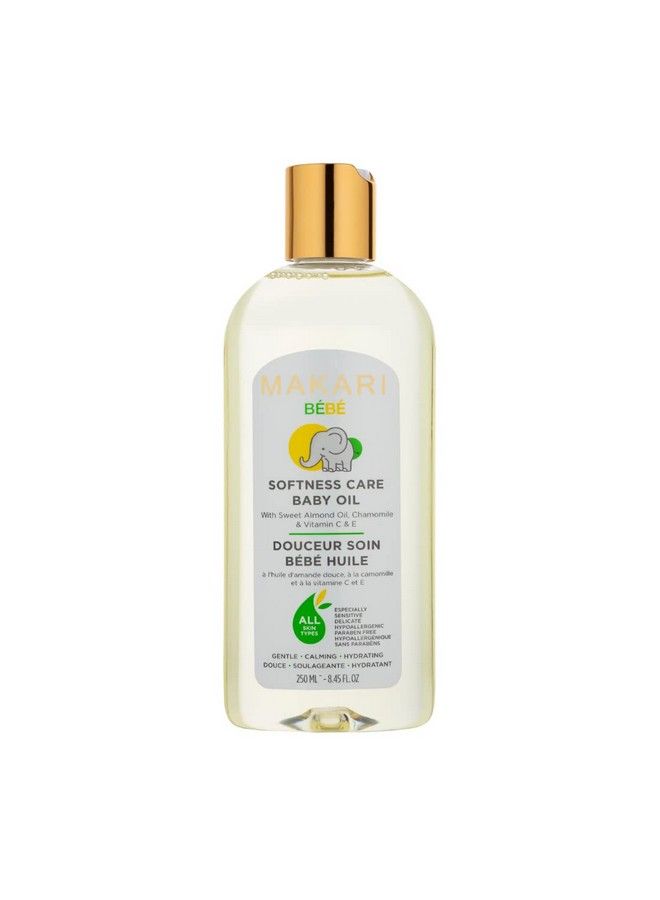 Makari Softness Care Baby Oil With Sweet Almond Chamomile & Vitamins C & E Hypoallergenic & Parabenfree Ideal For All Skin Types Formulated For Sensitive And Delicate Newborn Skin - Image 1