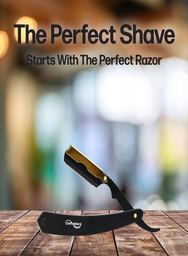 OMWAH - Professional Barber Straight Edge Razor (Swing Lock) - Image 5
