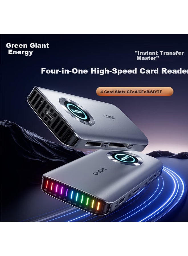 llano High-speed Card Reader Multi-in-one Sd Card Reader Support Sd/tf/cf/ms Cards For Cameras And Phones Usb 3.2 Multi-function Type-c Card Reader With Multiple Slots - Image 1