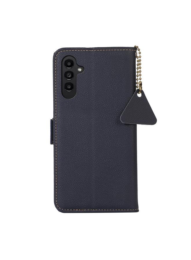 S-TOP Case For Samsung Galaxy A16 5G Side-Magnetic TJ Genuine Leather RFID Phone Case - Image 4