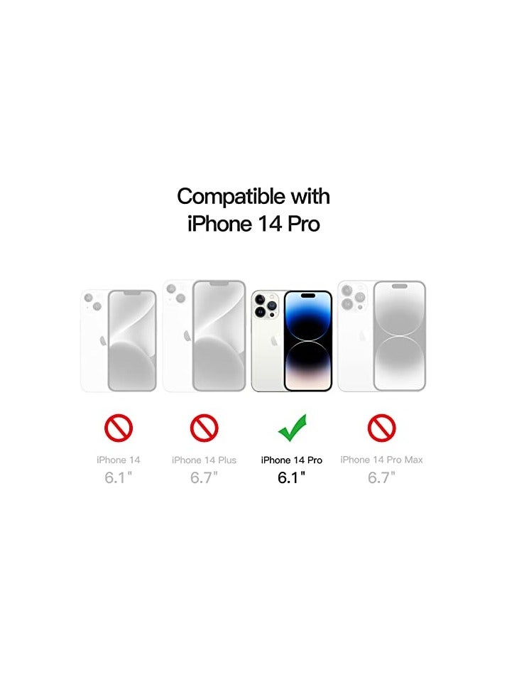 JETech Full Coverage Screen Protector for iPhone 14 Pro 6.1-Inch with Camera Lens Protector, Tempered Glass Film, HD Clear, 2-Pack Each - Image 3