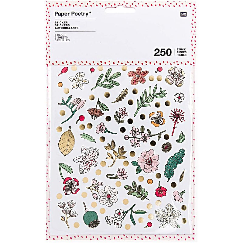 RICO DESIGN Stickers - Hygge Flowers