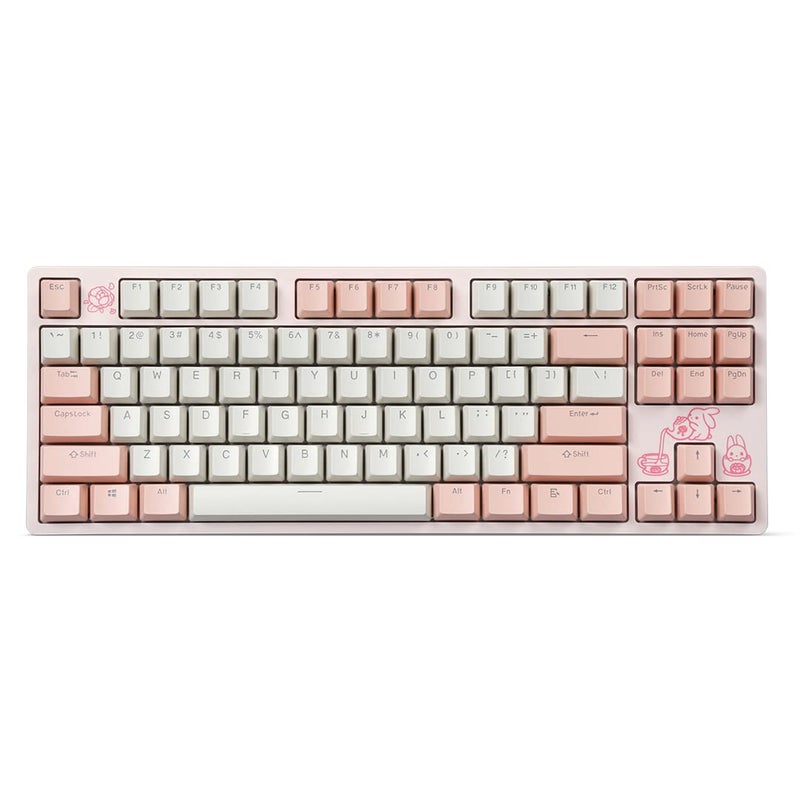 DROP Expression Series Keyblossom TKL Mechanical Keyboard Holy Panda X Tactile Switches PBT DoubleShot Keycaps LED Backlight Pink