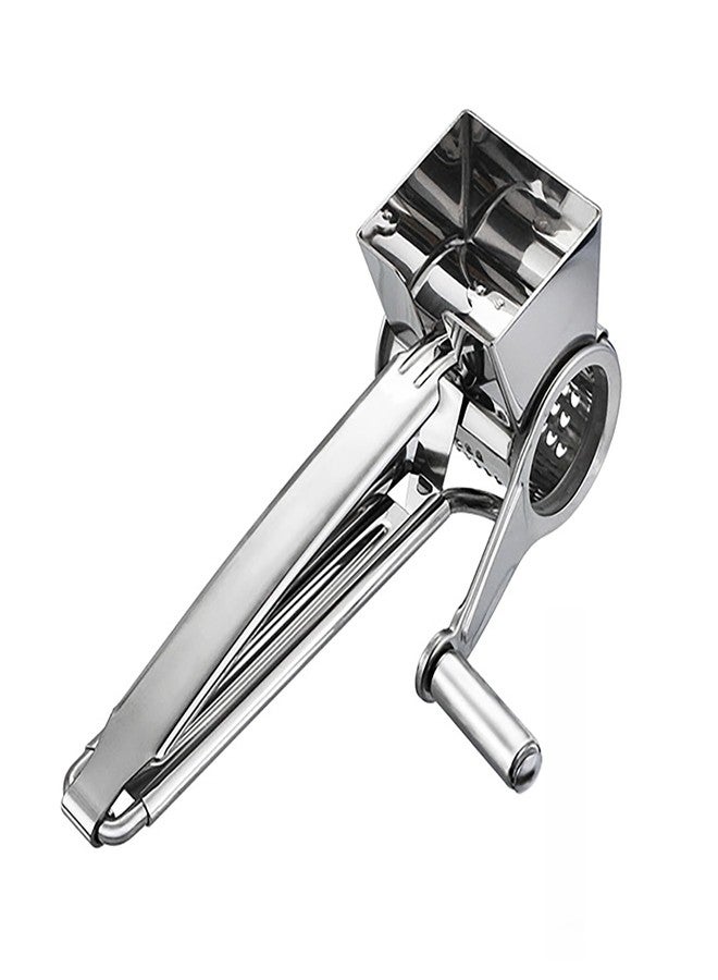 Joyeee Cheese Grater with Handle, Stainless Steel Multipurpose Food Vegetable Potato Hand Grater for Grating and Shredding Hard Cheese, Chocolate, Medium, Walnuts, Potato, Carrot - Image 1