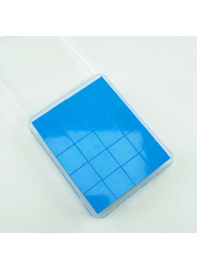 Cube Mathematics Teaching Aids Magnetic Magnetic Magnetic Magnet Cube Geometric Square Building Blocks Primary School 2cm 3-Color:Sky Blue  - Image 1