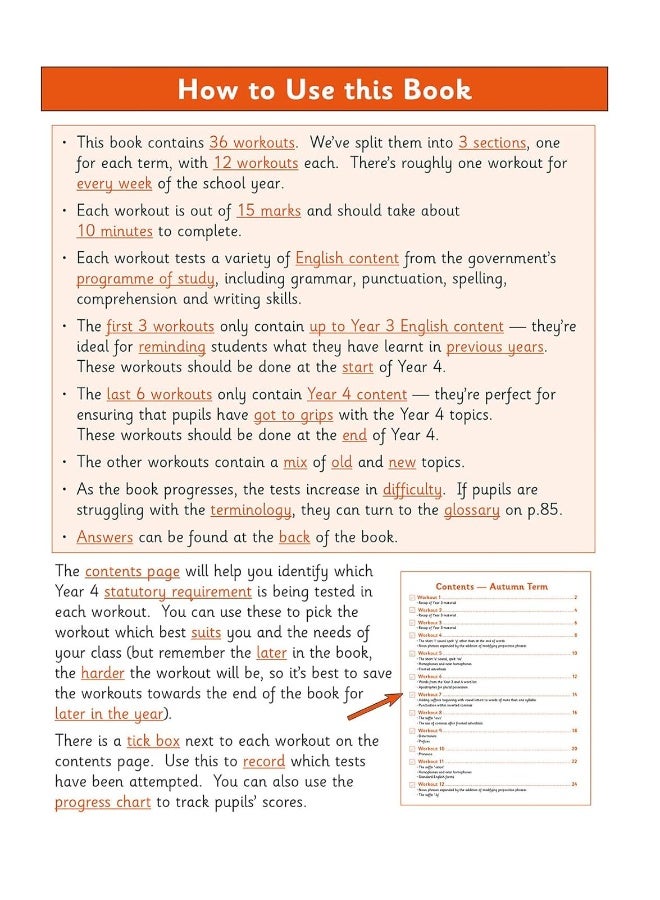 KS2 English 10-Minute Weekly Workouts - Year 4 - Image 3