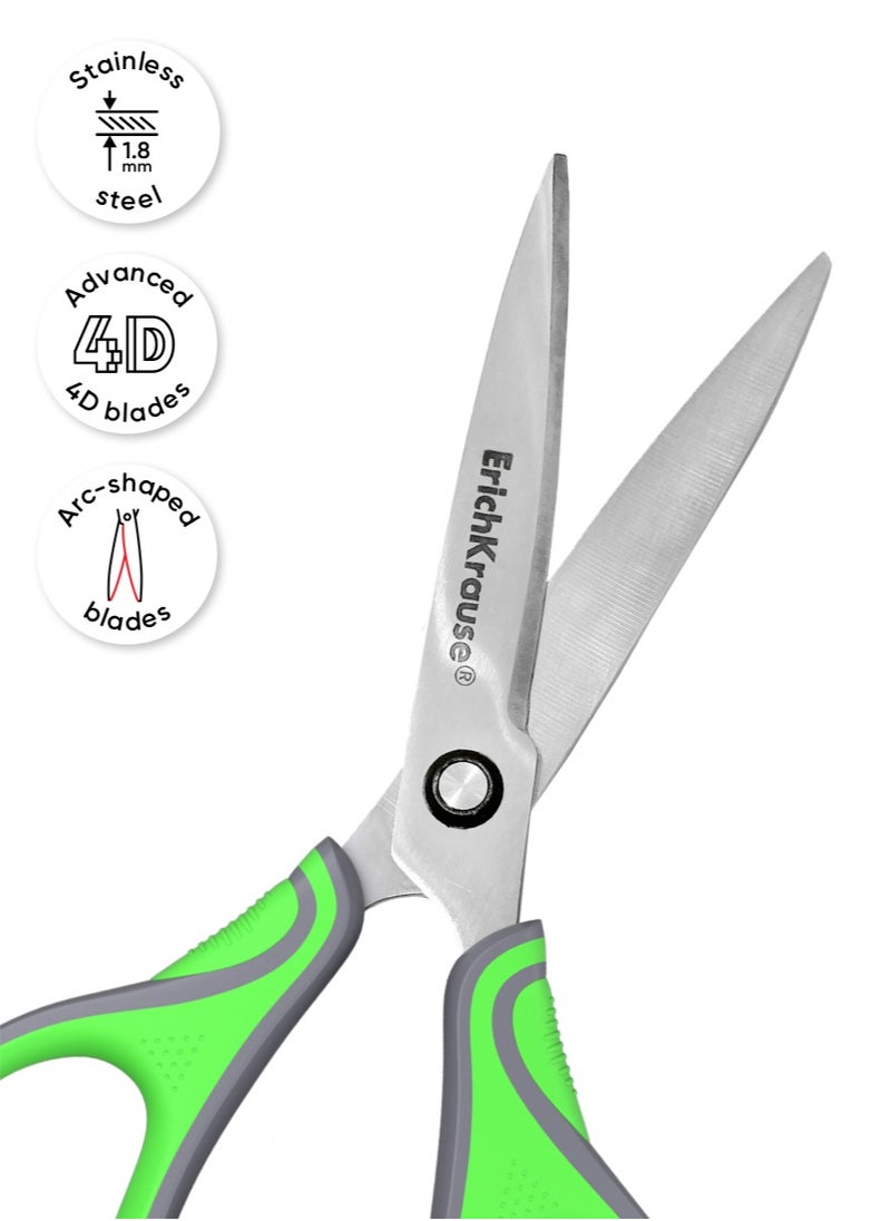 Scissors Megapolis, 16.5 сm, gray-green (blister 1 pc) - pzsku/ZD6E0E9079891B8243C31Z/45/1741762209/c5590e1a-4946-4868-9d6b-8cb1b26bc2e1