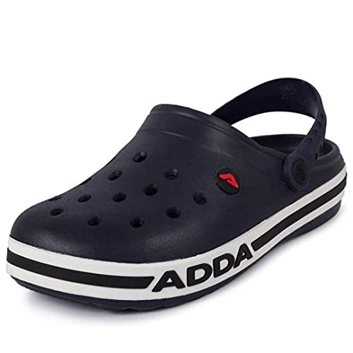 ADDA (LABEL) Men's Navy and White Clog - 9 UK - Image 1