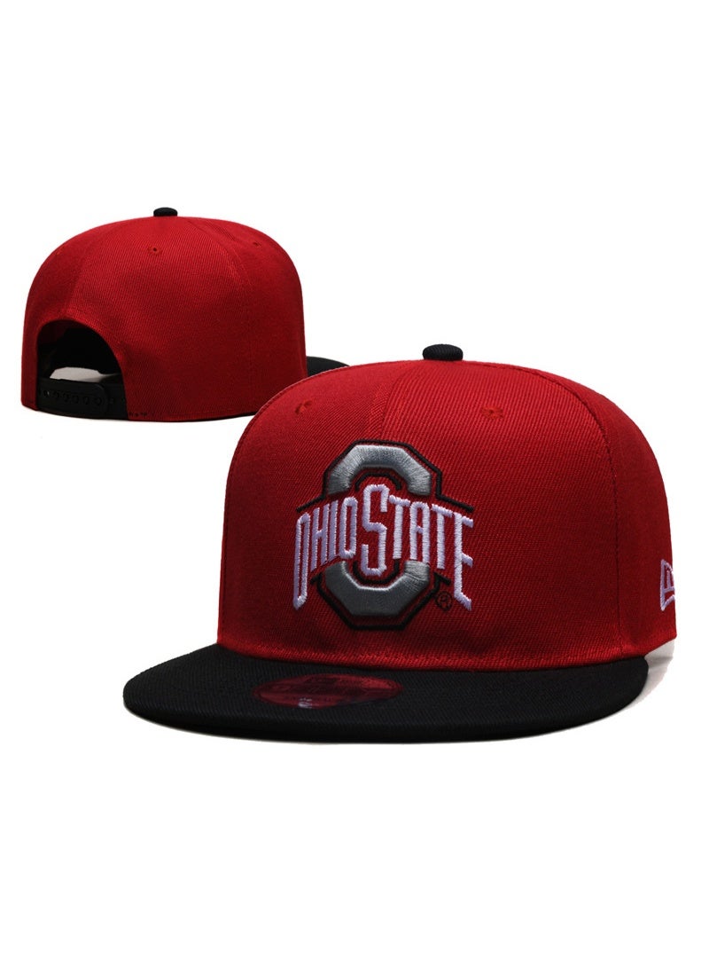 New Era Ohio State Buckeyes Two-Tone Snapback Hat with Embroidered "Ohio State" Logo