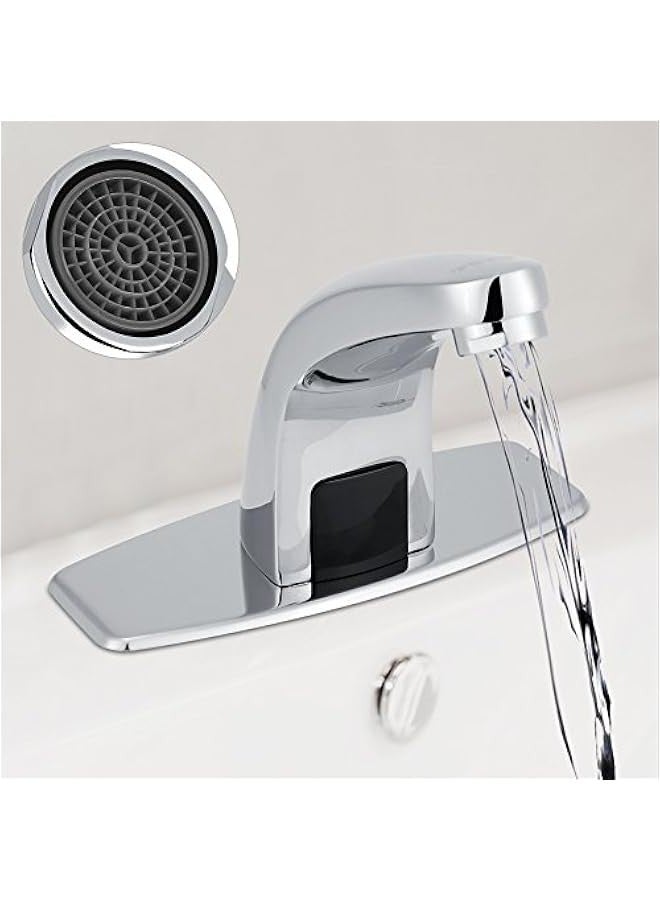Automatic Infrared Sensor Faucet Chrome Finish Touchless Kitchen Bathroom Sink Water Tap Zinc Alloy Hands- Tap with Control Box - Image 4