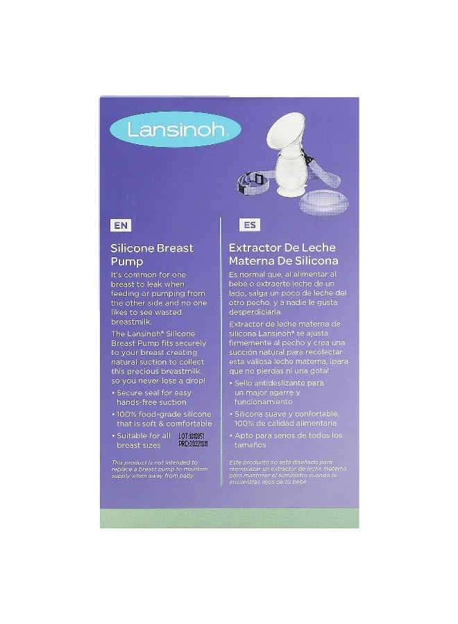 Lansinoh Lansinoh, Silicone Breast Pump, 1 Pump, Strap & Cap - Image 2