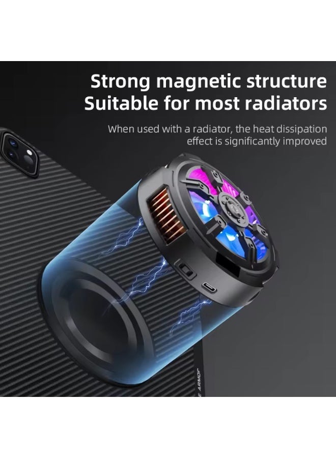 PIVA 2-in-1 Magnetic Gaming Protective Case, Carbon Fiber TPU Cover with Built-In Magnetic Ring, Thermal Conductive Structure, Shock-Resistant Protection, Compatible with Magnetic Coolers – for iPad Pro 11 inch 2018–2022 M2 - Image 4