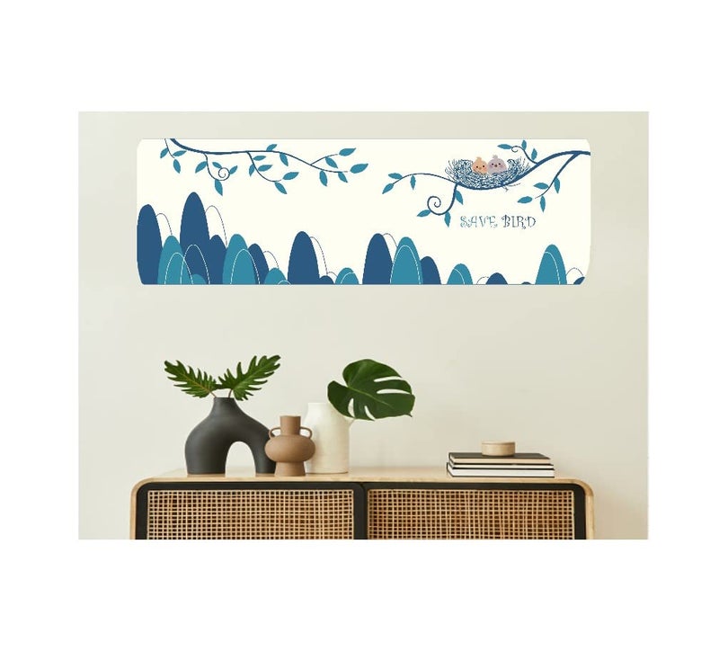 DARSHANAM WORLD Polyester Beatiful Designer Ac Cover For 1.5 Ton/ Printed Air Conditioning Dust Cover Folding Design Cover For Indoor And All Type Ac Split Cover(97 X 31 X 21.5Cm) - Image 4