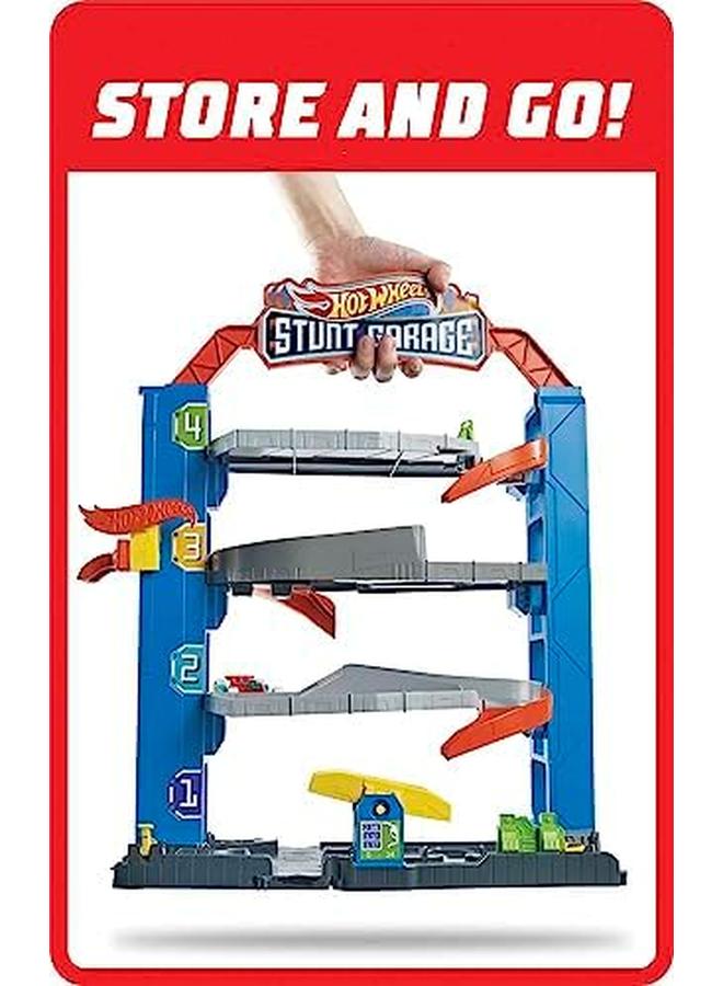 Hot Wheels City Stunt Garage Play Set Gift Idea For Ages 3 To 8 Years - Image 3
