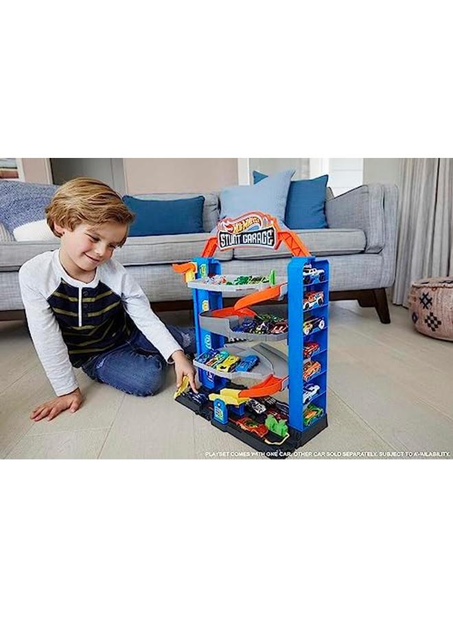 Hot Wheels City Stunt Garage Play Set Gift Idea For Ages 3 To 8 Years - Image 2