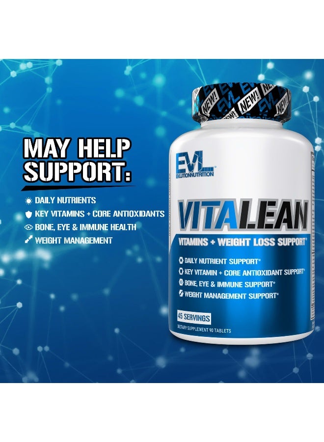 EVLUTION NUTRITION EVLution Nutrition, VitaLean, Vitamins + Weight Loss Support, 90 Tablets  - Image 3