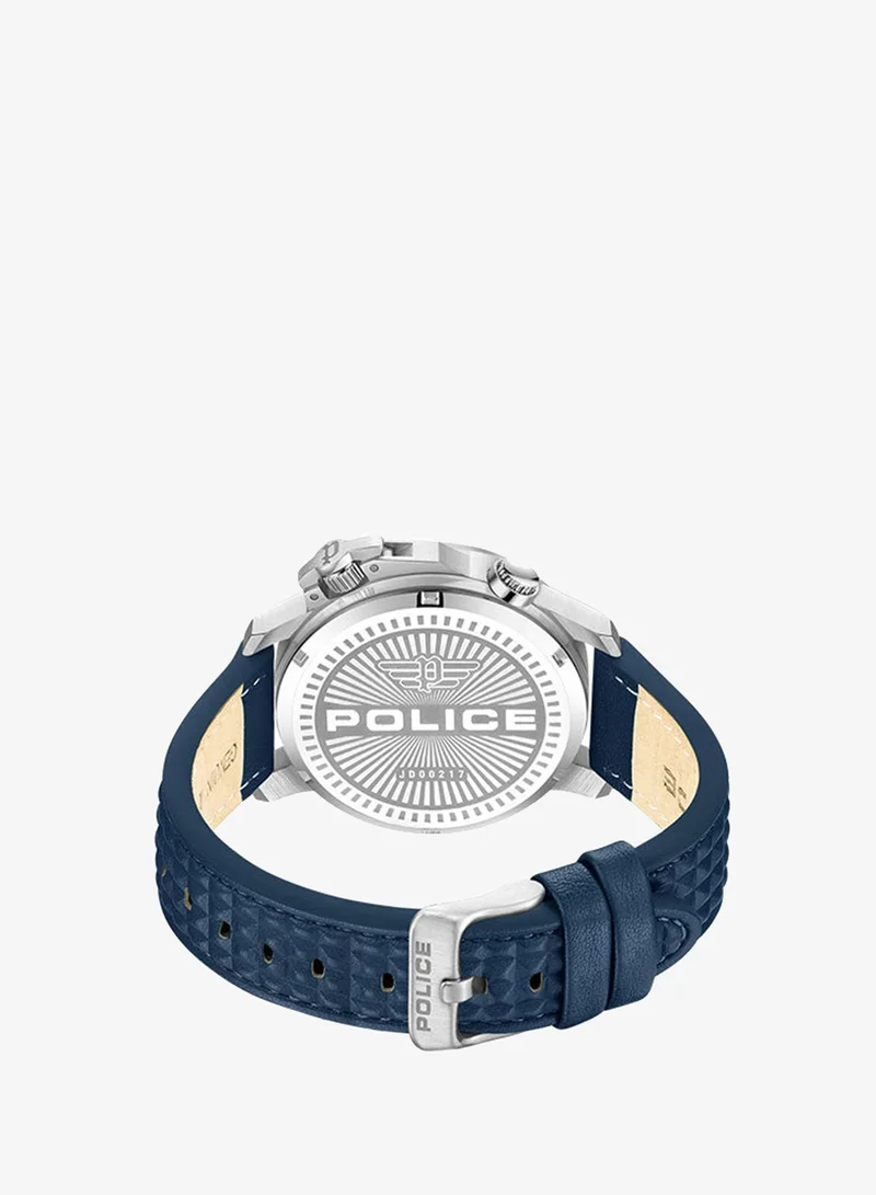 Police  Men Analog Round Shape Leather Wrist Watch PEWJD0021702 - 44 Mm for Men | Best Price UAE