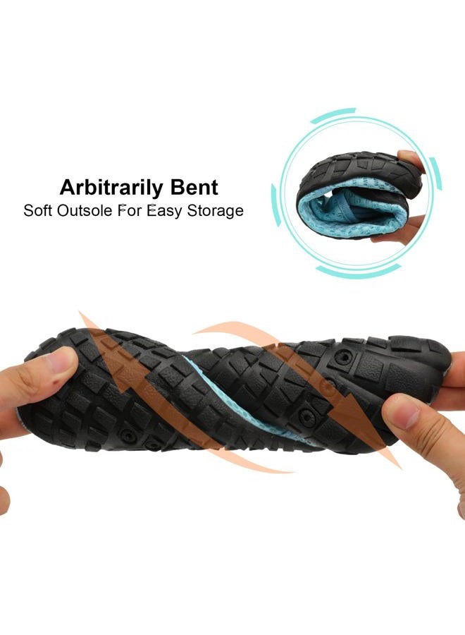 Centipede Demon Swim Water Shoes for Women Men Quick Dry Barefoot Aqua Sneakers Shoe for Beach Hiking Diving Boating River Outdoor Water Sports, Ty2 Mesh Blue, 8.5 Women/7.5 Men - Image 5
