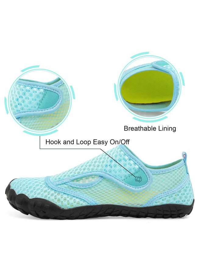 Centipede Demon Swim Water Shoes for Women Men Quick Dry Barefoot Aqua Sneakers Shoe for Beach Hiking Diving Boating River Outdoor Water Sports, Ty2 Mesh Blue, 8.5 Women/7.5 Men - Image 3