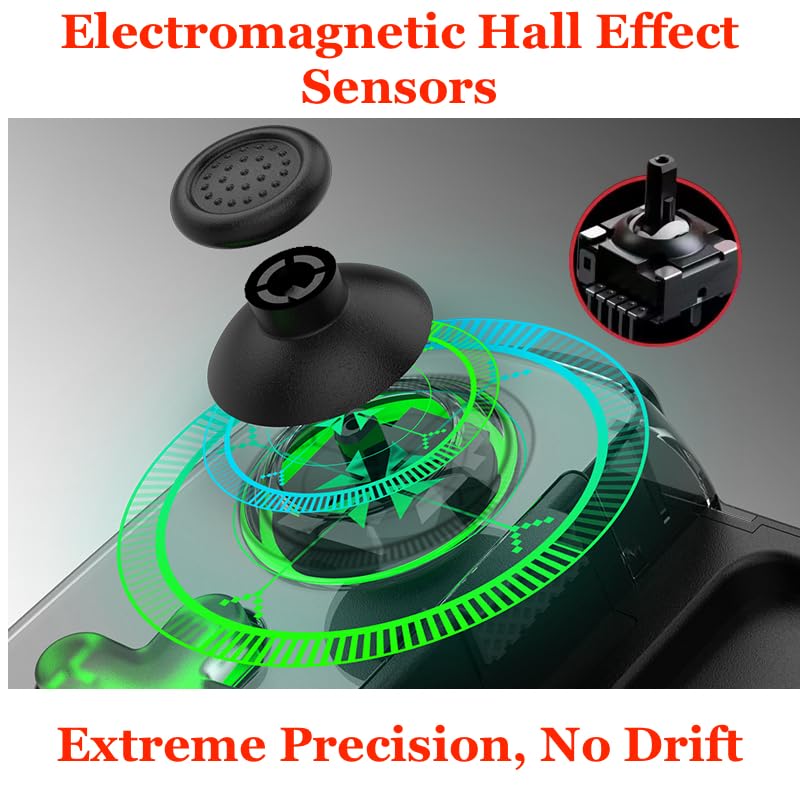 Ninjadog Astra One Ultra Hall Effect Mobile Game Controller | Zero-Drift Joysticks | USB-C Charging |Android iOS Switch PC Mac | Smartphone Gamepad | Telescopic Grip | White - Image 2