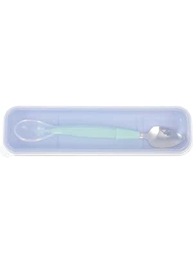 Double Headed Baby Spoon and Scraper Set with Storage Box Encourages Independent Eating - Image 1