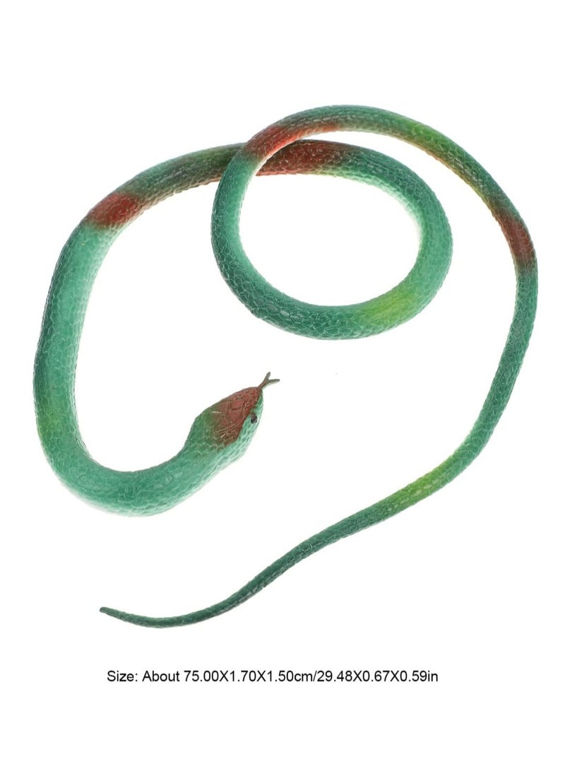 8 Pieces Realistic Rubber Snake Shaped - Assorted Colors - Image 2