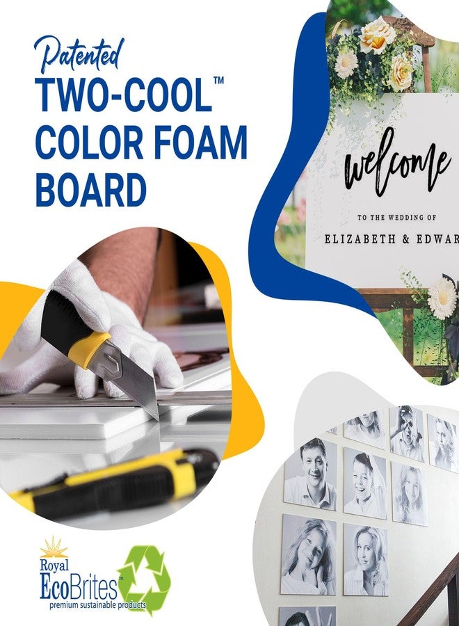 Royal Brites Dual Color Black/White Foam Board 22” x 28”, Sturdy & Lightweight 3/16" Thick Board for Art, Work Presentations, & School Projects, 4 Sheets - Image 3