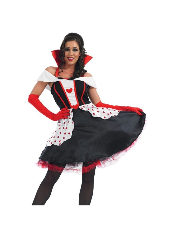 fun shack Queen of Hearts Costume for Women, Red Queen Outfit, Heart Costume for Adults, Womens Halloween Costumes, Black, XL - Image 4