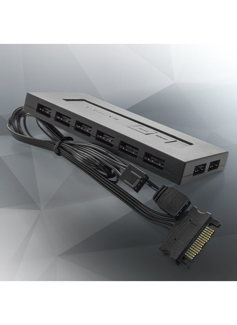 Raijintek - RJK 5V Argb-Pwm Fan Controller 8 Port Pwm + 8 Port Argb Port (0R40B00225) - Image 1