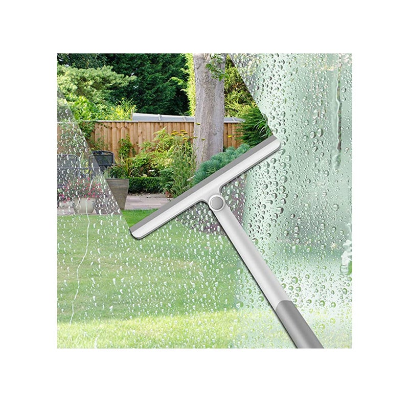 SOLARAE Shower Squeegee for Shower Doors, Shower Squeegee for Glass Doors, Bathroom, Mirrors, Squeegee for Windows Cars and Tile Walls - Image 2