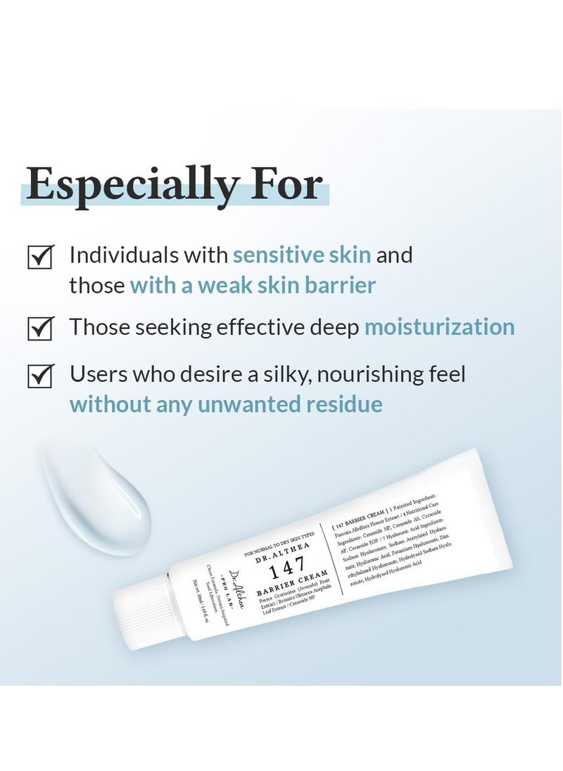 Dr.althea - Dr.Althea 147 Barrier Cream | Daily Skin Barrier Care | Deep Hydrating with Hyaluronic Acid & Ceramides | Korean Vegan Skincare for All Skin Types | 1.7 Fl Oz - Image 1