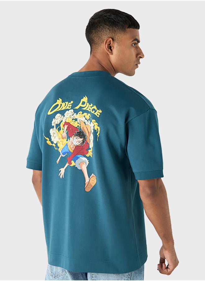 SP Characters Printed Crew Neck T-Shirt  - Image 2