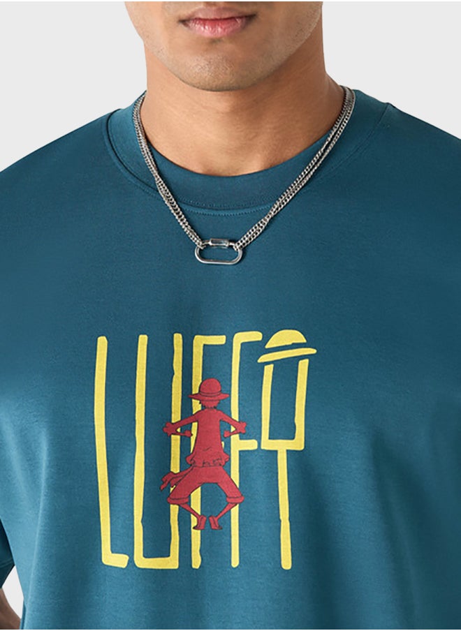 SP Characters Printed Crew Neck T-Shirt  - Image 3