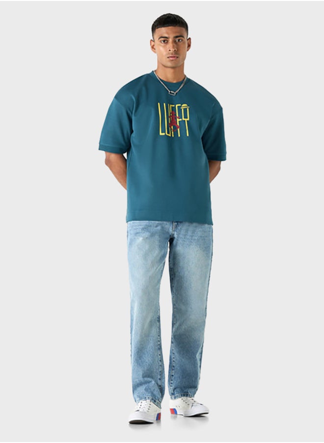 SP Characters Printed Crew Neck T-Shirt  - Image 4