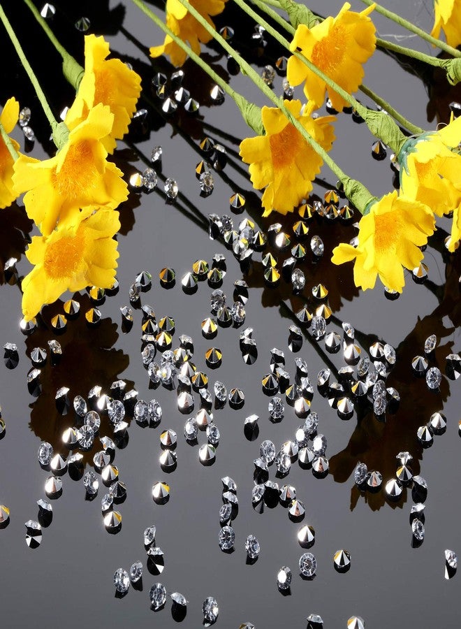 Bememo 10000 Clear Wedding Table Scatter Confetti Crystals Acrylic Diamonds Rhinestones for Table Centerpiece Decorations Wedding Decorations Bridal Shower Decorations Vase Beads (Silver, 4 MM) - Image 5