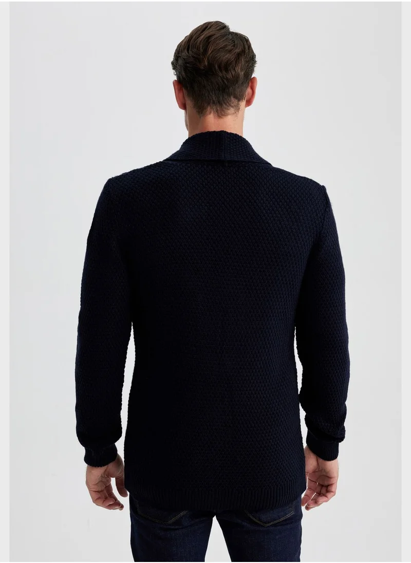 DeFacto V-Neck Knitted Cardigan