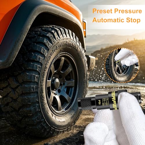ATsafepro Tire Deflator, 10-30PSI Adjustable Auto-Stop Tire Deflators Offroad Accessories, Air Down Tire Deflators Kit Tool for Rapid Deflator Off Road 4x4 Various Vehicles (Pack of 4) - Image 4