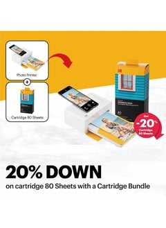 Kodak KODAK Dock Plus 4PASS Instant Photo Printer (4x6 inches) + 90 Sheets Bundle (10 Initial Sheets + 80 Sheet Pack)  - Image 2