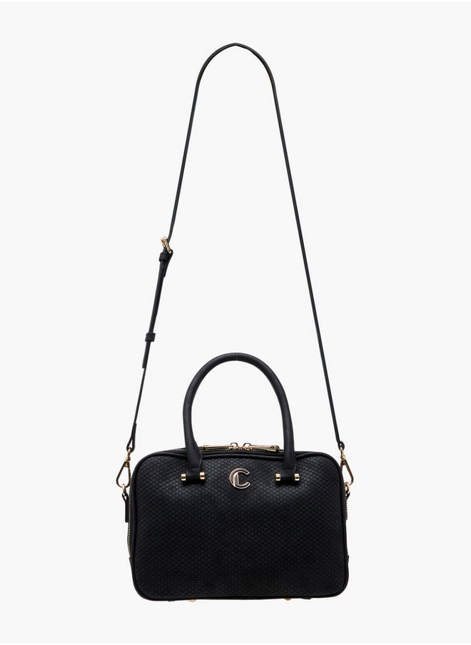 Le Confort Women's Quilted Tote Bag with Double Handle and Zip Closure  - Image 2