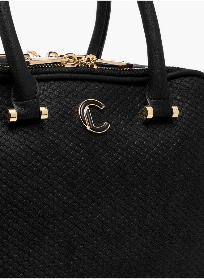 Le Confort Women's Quilted Tote Bag with Double Handle and Zip Closure  - Image 4