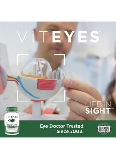 Viteyes Viteyes Complete Eye & Total Body Health Multivitamin Nutritional Supplement, 180 Capsules, White  - Image 5