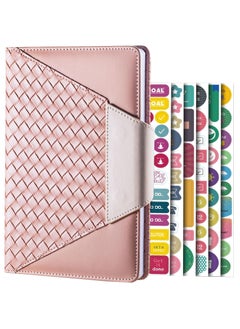 Y&D Weekly and Monthly Planner Dairy, Schedule with Time Slots, Appointment Book, Organizer Notebook & Productivity Journal Stickers, A5 Size Planner, Undated, Start Any (Pink)  - Image 1