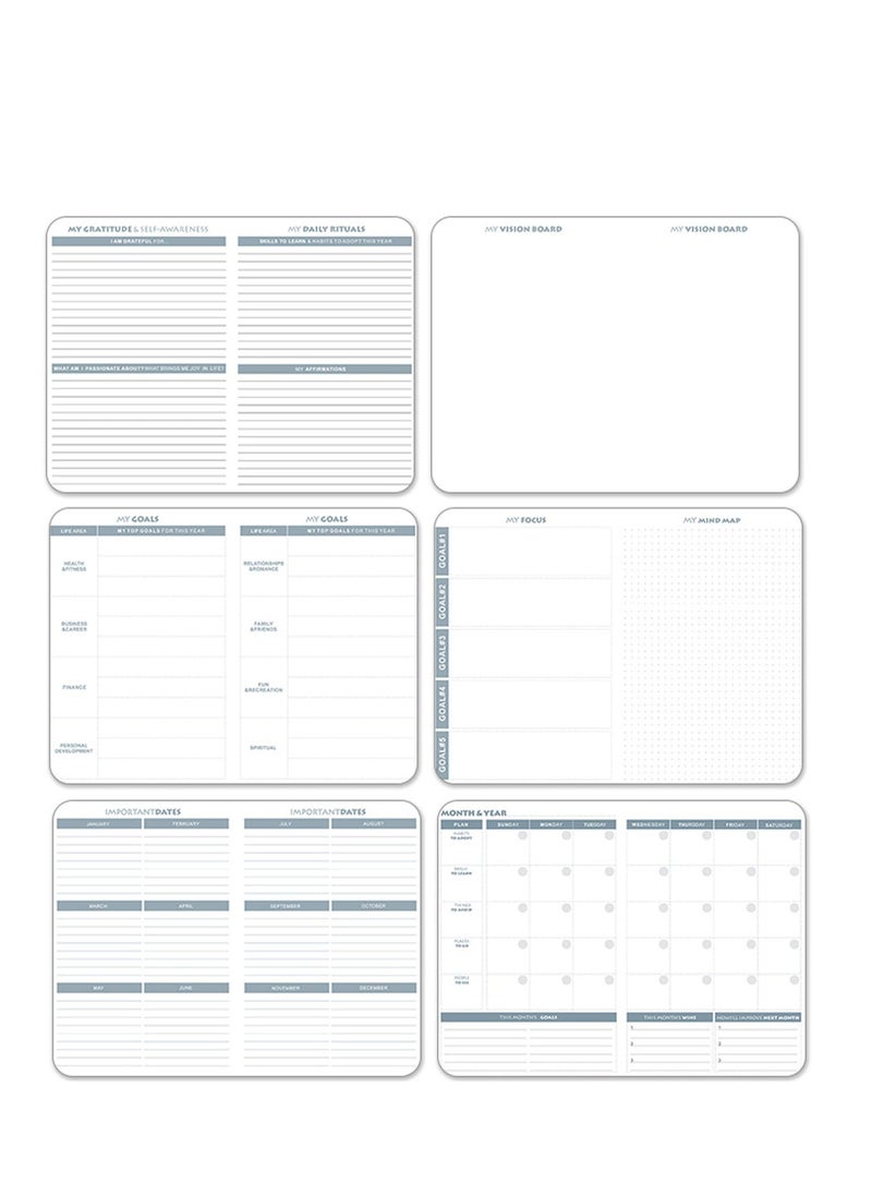Y&D - Weekly and Monthly Planner Dairy, Schedule with Time Slots, Appointment Book, Organizer Notebook & Productivity Journal Stickers, A5 Size Planner, Undated, Start Any (Pink) - Image 1