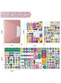Y&D Weekly and Monthly Planner Dairy, Schedule with Time Slots, Appointment Book, Organizer Notebook & Productivity Journal Stickers, A5 Size Planner, Undated, Start Any (Pink)  - Image 3