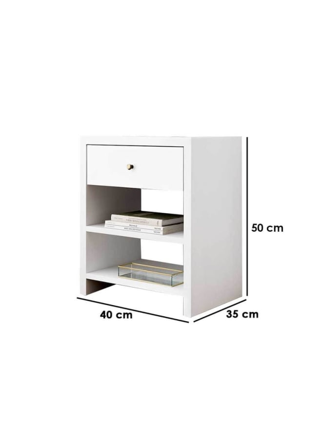 ريترو كومود مودرن 40سم – أبيض - Image 2