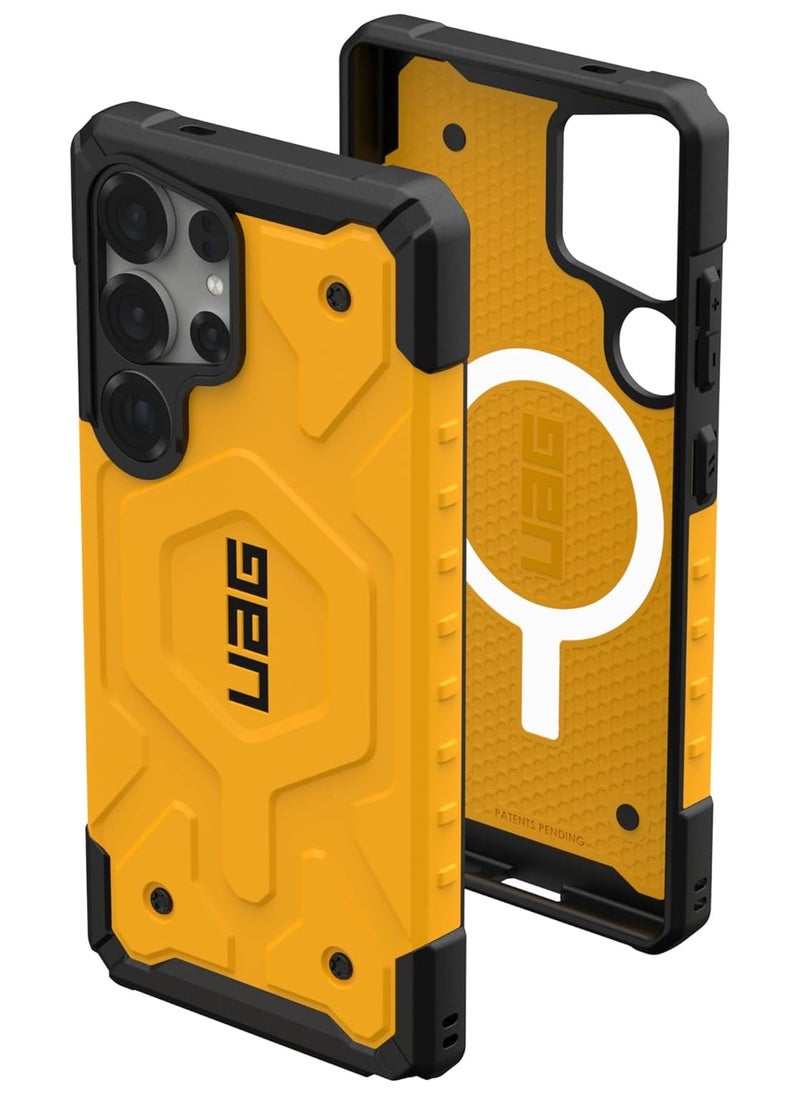 Urban Armor Gear - UAG Pathfinder Pro MagSafe for Samsung Galaxy S25 ULTRA Case Cover [18 Feet Drop tested] - Heritage Yellow - Image 1