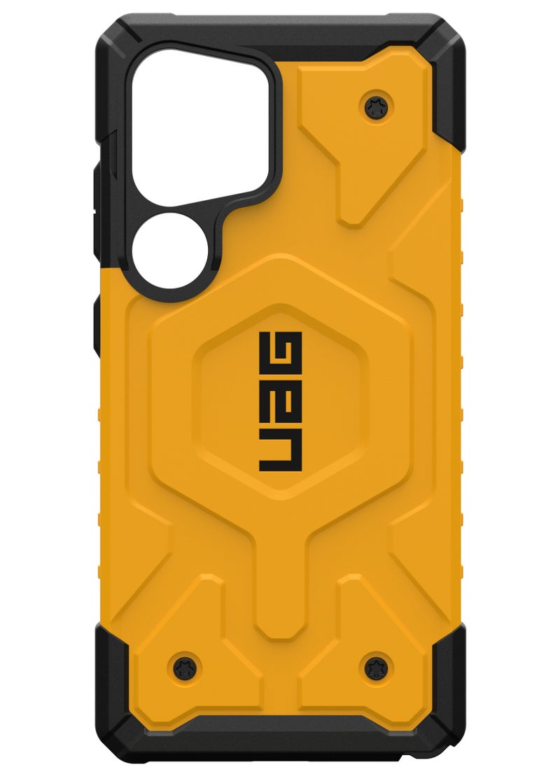 Urban Armor Gear - UAG Pathfinder Pro MagSafe for Samsung Galaxy S25 ULTRA Case Cover [18 Feet Drop tested] - Heritage Yellow - Image 1
