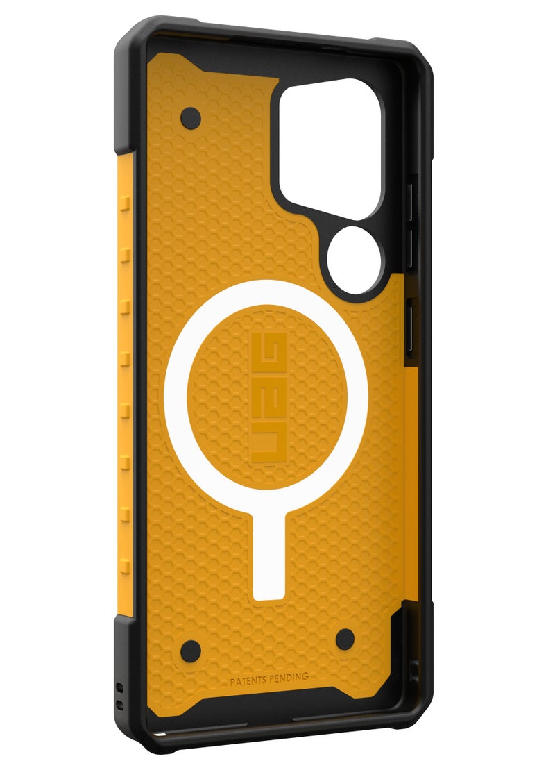 Urban Armor Gear - UAG Pathfinder Pro MagSafe for Samsung Galaxy S25 ULTRA Case Cover [18 Feet Drop tested] - Heritage Yellow - Image 1