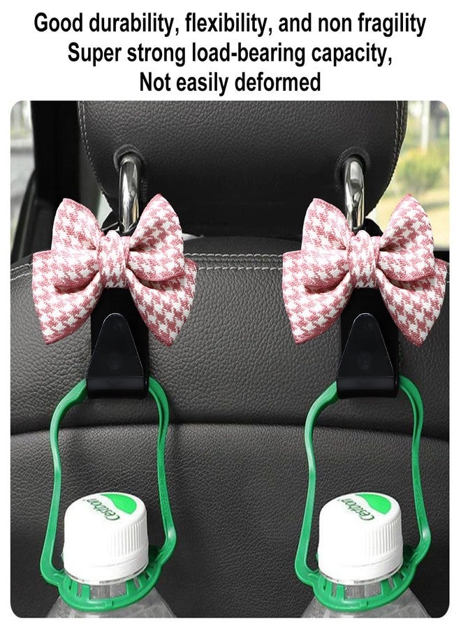 Mandark 2PCS Car Seat Headrest Hooks, Cute Bow Vehicle Hooks for Purses and Bags, Automotive Purse Hook Hanger Interior Decoration Accessories, Universal for SUV, Sedan, Truck (Pink/Small) - Image 5